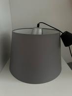 Twee grote grijze lampenkappen, Ophalen, Gebruikt, 25 tot 50 cm, Rond