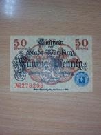 Duits Notgeld Würzburg Noodgeld, Postzegels en Munten, Bankbiljetten | Europa | Niet-Eurobiljetten, Duitsland, Ophalen of Verzenden