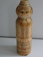 Matroesjka fleshouder vintage houten baboesjka fles houder, Ophalen of Verzenden, Zo goed als nieuw