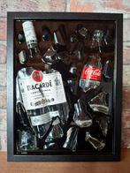 Bacardi fles en cola flesje verwerkt in Epoxy, Ophalen of Verzenden