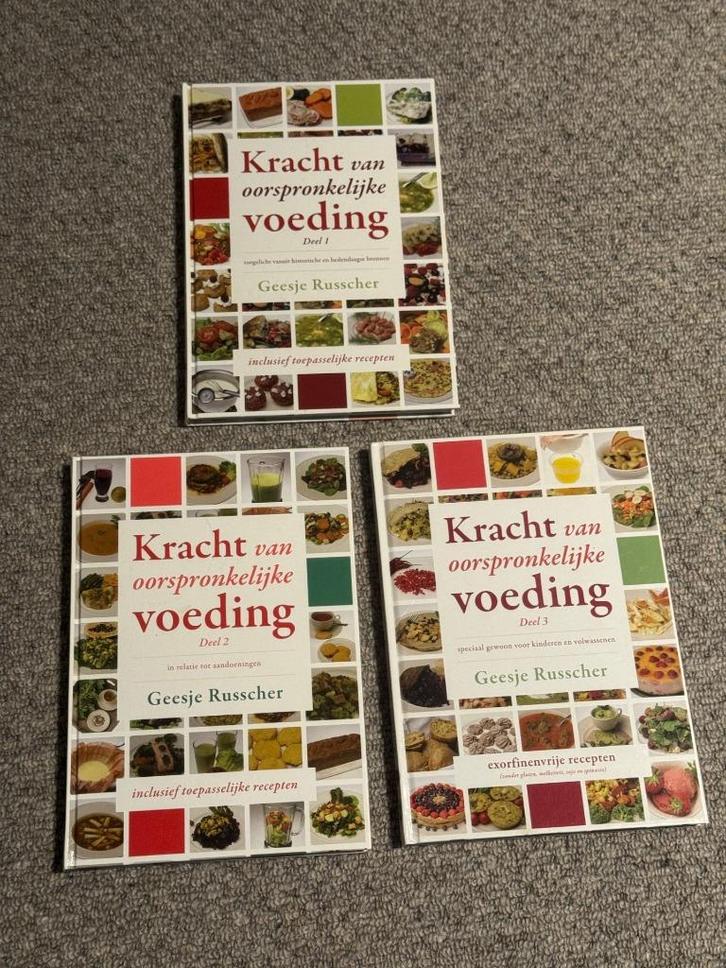 Geesje Russcher - Kracht van oorspronkelijke voeding 1,2,3, Boeken, Kookboeken, Zo goed als nieuw, Overige gebieden, Ophalen of Verzenden