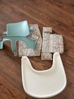 Stokke baby set blauw met playtray en verkleinkussen, Kinderen en Baby's, Ophalen, Zo goed als nieuw, Meegroeistoel