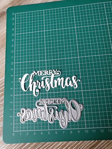 Snijmal merry christmas  beschikbaar voor biedingen