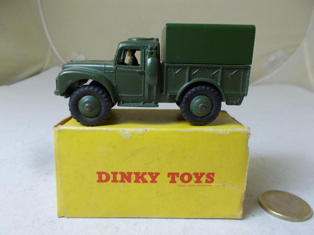1954 Dinky Toys 641 ARMY 1 TON CARGO TRUCK + Doosje! (-T-)