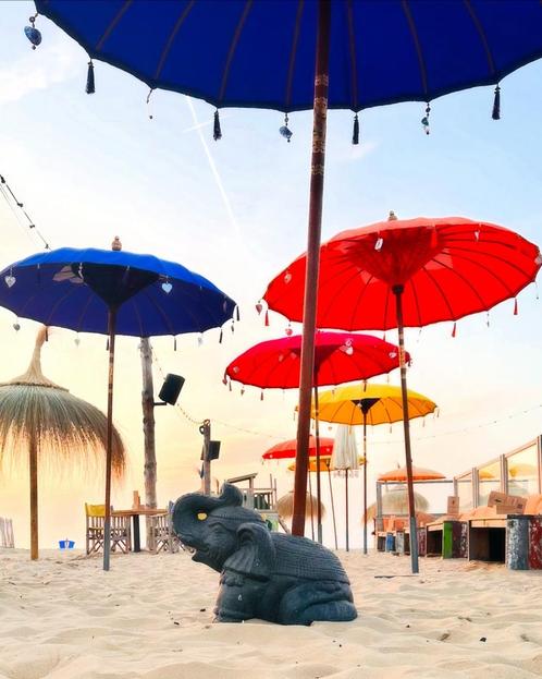 Balinese parasol | Handgemaakt | Nieuw, Tuin en Terras, Parasols, Nieuw, Stokparasol, 1 tot 2 meter, Ophalen of Verzenden