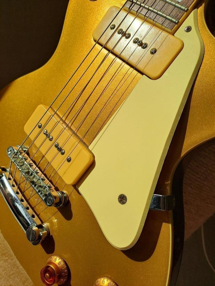 Epiphone Les Paul '56 Goldtop (bwjr 2004), Muziek en Instrumenten, Snaarinstrumenten | Gitaren | Elektrisch, Gebruikt, Solid body