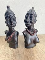 Mooie ebbenhouten Afrikaanse beeldjes., Antiek en Kunst, Ophalen of Verzenden