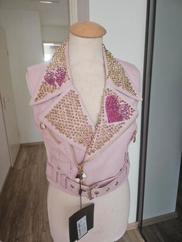 Philipp Plein Leren Jasje beschikbaar voor biedingen