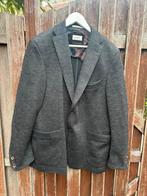 Van Gils Jersey jacket donkergrijs mt 52, Kleding | Heren, Kostuums en Colberts, Maat 52/54 (L), Zo goed als nieuw, Grijs, Van Gils