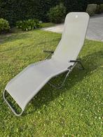 Kantelbaar ligbed, Tuin en Terras, Ligbedden, Ophalen of Verzenden, Gebruikt, Aluminium