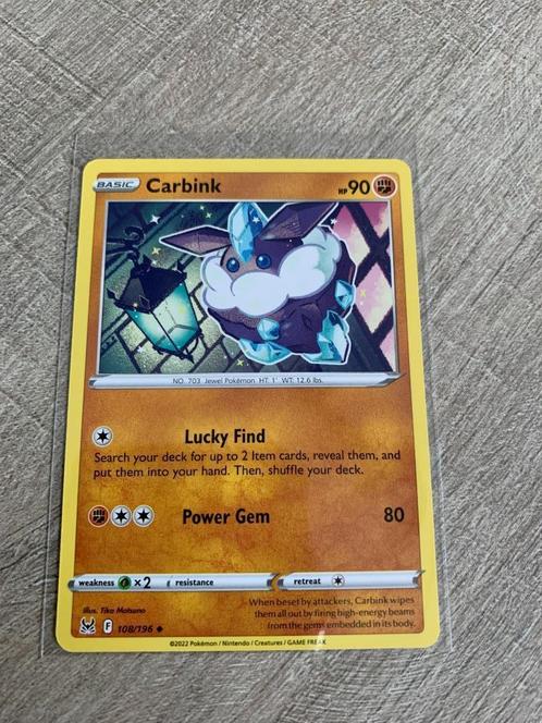 Carbink 108/196 Lost Origin - Pokémon Kaart, Hobby en Vrije tijd, Verzamelkaartspellen | Pokémon, Nieuw, Losse kaart, Ophalen of Verzenden