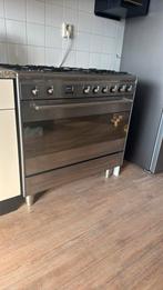 Smeg 6 pits Gasfornuiz/Oven 90cm, Witgoed en Apparatuur, Fornuizen, 60 cm of meer, Ophalen of Verzenden, Zo goed als nieuw, Gas