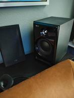 2 Kef C3 speakers black ash / gloss front 120Wrms@8ohm, Gebruikt, 120 watt of meer, Front, Rear of Stereo speakers, Ophalen