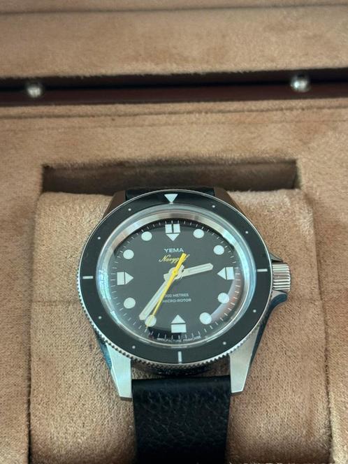 YEMA Navygraf Slim CMM.20 Limited Edition, Sieraden, Tassen en Uiterlijk, Horloges | Heren, Zo goed als nieuw, Rolex, Staal, Leer