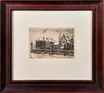 Gevangenenpoort Den Haag - Kunstenaar: Cornelis Brandenburg, Antiek en Kunst, Kunst | Etsen en Gravures, Ophalen of Verzenden