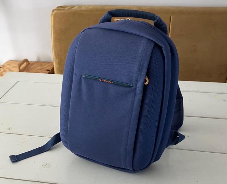 Samsonite rugzakje blauw, Sieraden, Tassen en Uiterlijk, Tassen | Rugtassen, Zo goed als nieuw, Overige merken, 25 tot 40 cm, 30 tot 45 cm