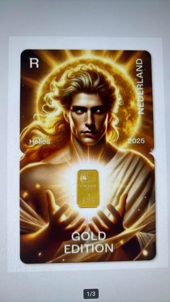 NL Crypto Stamp Helios Gold Edition - Nieuw in folie!, Verzenden, Na 1940, Postfris