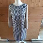 Bruin, grijs jurkje met print maat 38, Maat 38/40 (M), Bruin, Ophalen of Verzenden, Zo goed als nieuw