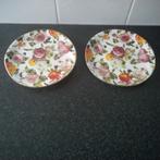 Japanse taartbordjes  2 stuks, Ophalen of Verzenden, Zo goed als nieuw, Glas, Overige stijlen