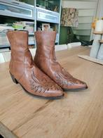 Leren cowboy boots laarzen, Hoge laarzen, Bruin, Ophalen of Verzenden, Zo goed als nieuw