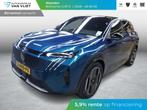 Peugeot e-3008 GT 73 kWh Panoramadak, 213 pk, Blauw, Adaptive Cruise Control, Origineel Nederlands