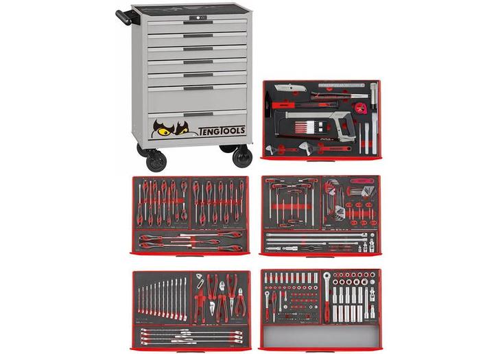 Gereedschapswagen grijs foam toolset 240 delig Teng Tools, Computers en Software, RAM geheugen, Zo goed als nieuw, Ophalen
