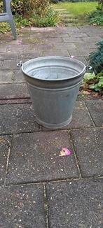 Zinken emmer, Ophalen, Minder dan 30 cm, Rond, Zo goed als nieuw