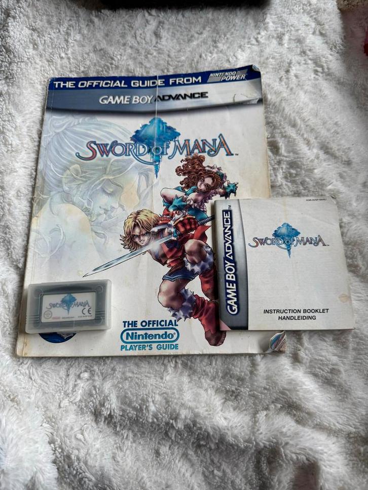 Sword of Mana - Game Boy Advance met strategy guide., Spelcomputers en Games, Games | Nintendo Game Boy, Gebruikt, Role Playing Game (Rpg)
