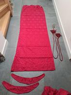 Kamerhoge luxe  rode gordijnen, Huis en Inrichting, Gebruikt, 200 cm of meer, Ophalen of Verzenden, 200 cm of meer