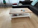 Salontafel 120 x 70 met teak blad, Ophalen, Gebruikt, 100 tot 150 cm, Teakhout