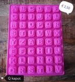 Cijfer alfabet chocolade mal, Hobby en Vrije tijd, Taarten en Cupcakes maken, Ophalen of Verzenden, Zo goed als nieuw, Taarten of Cupcakes