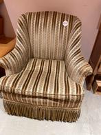 Vintage fauteuil stoel goud, Huis en Inrichting, Fauteuils, Ophalen