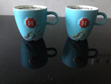 Douwe Egberts Vincent van Gogh grote bekers amandelbloesem 2 beschikbaar voor biedingen