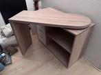 Flexibel Bureau - Inklapbaar, Hoek of Lang - Licht Eiken, Huis en Inrichting, Bureaus, Ophalen, Zo goed als nieuw, Bureau