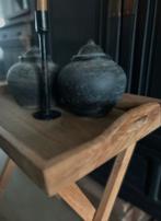 Butlertray tuintafetje bijzettafeltje sober landelijk teak, Ophalen