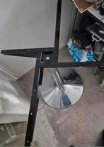 Grote stevige Ikea chroome eetkamer tafelpoot, Huis en Inrichting, Tafelonderdelen, Ophalen, Tafelpoot, Rond, Zo goed als nieuw