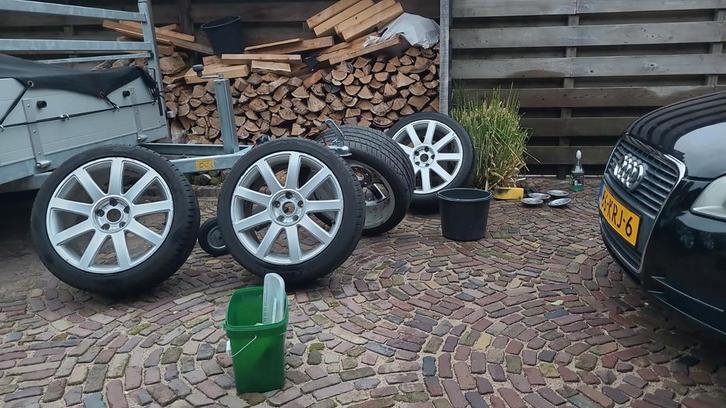 Audi a4 b7 s-line velgen, Auto-onderdelen, Banden en Velgen, Zomerbanden, 18 inch, 235 mm, Ophalen