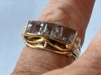 Art Deco gouden ring lichte Amethist, Sieraden, Tassen en Uiterlijk, Ringen, Verzenden, Paars, Met edelsteen, Dame