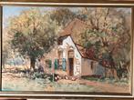 🔴PRACHTIGE AQUAREL Adriaan Keus BOERDERIJ Putten schilderij, Ophalen of Verzenden