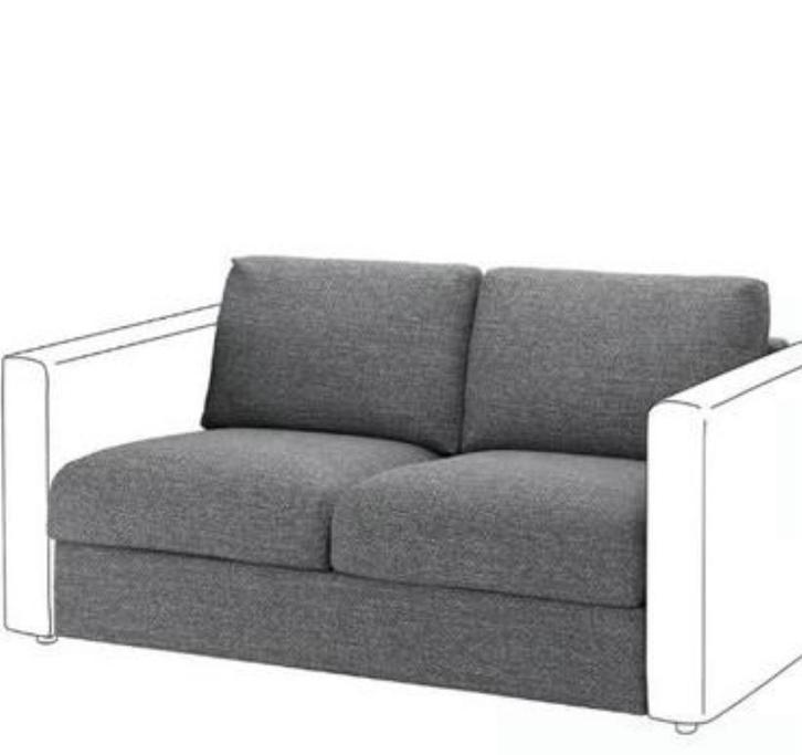 Nieuwe vimle ikea bankhoes 2 persoons saxemara  zwartblauw, Huis en Inrichting, Banken | Bankstellen, Nieuw, Minder dan 150 cm