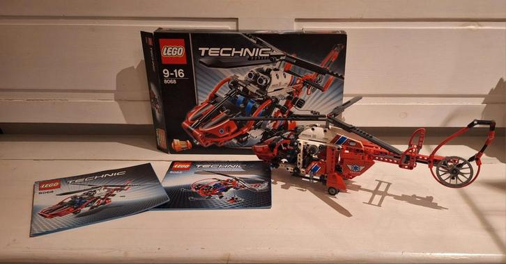 Lego Technic 8068 Reddingshelikopter - Compleet!, Kinderen en Baby's, Speelgoed | Duplo en Lego, Zo goed als nieuw, Lego, Complete set