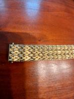 Zwaar vergulde armband 19 x 2 cm € 69,00 merkje 18kt 0750, Ophalen of Verzenden, Zo goed als nieuw, Goud, Overige materialen