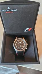 Jaques Lemans heren, Sieraden, Tassen en Uiterlijk, Horloges | Heren, Overige merken, Leer, Staal, Polshorloge