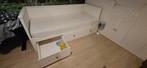 Bed Ikea Hermes 1 a 2persoons, Huis en Inrichting, Slaapkamer | Bedden, Ophalen, Gebruikt, Eenpersoons, Wit
