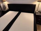 Boxspring met hoofdbord, Ophalen, Zwart, Tweepersoons, Zo goed als nieuw