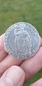 Bodemvondst Mooie GeneraliteitsGulden West-Friesland 1794 !!, 1 gulden, Vóór koninkrijk, Zilver, Ophalen of Verzenden