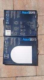Aquazuro toiletzitting d-vorm Murano duroplast wit (2×), Huis en Inrichting, Ophalen, Overige typen, Nieuw, Minder dan 25 cm