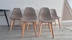 Taupe kleur eetkamer stoelen 6 paar voor €40, Huis en Inrichting, Stoelen, Ophalen, Zo goed als nieuw, Overige kleuren