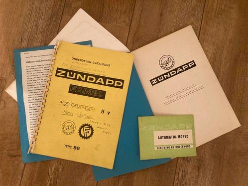 Collectie Zundapp bromfietsboeken, Fietsen en Brommers, Handleidingen en Instructieboekjes, Gebruikt, Verzenden