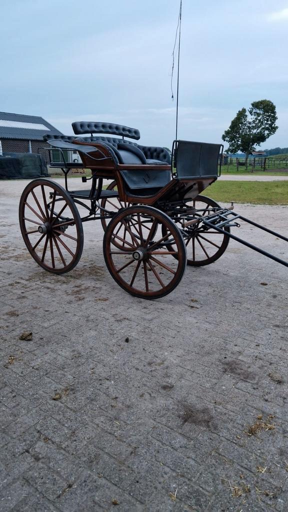 Nette Duitse Spider Koets, Dieren en Toebehoren, Rijtuigen en Koetsen, Zo goed als nieuw, Overige typen, Paard